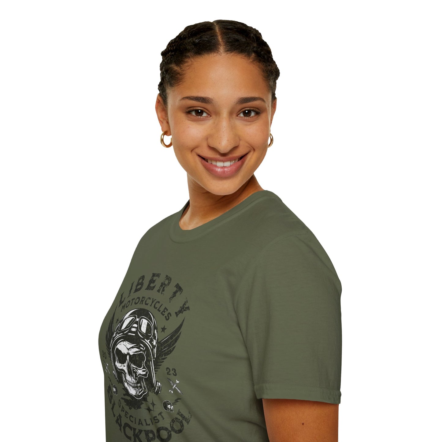 LIberty Motorcycles Blackpool Vintage Design Motorcycle T-Shirt