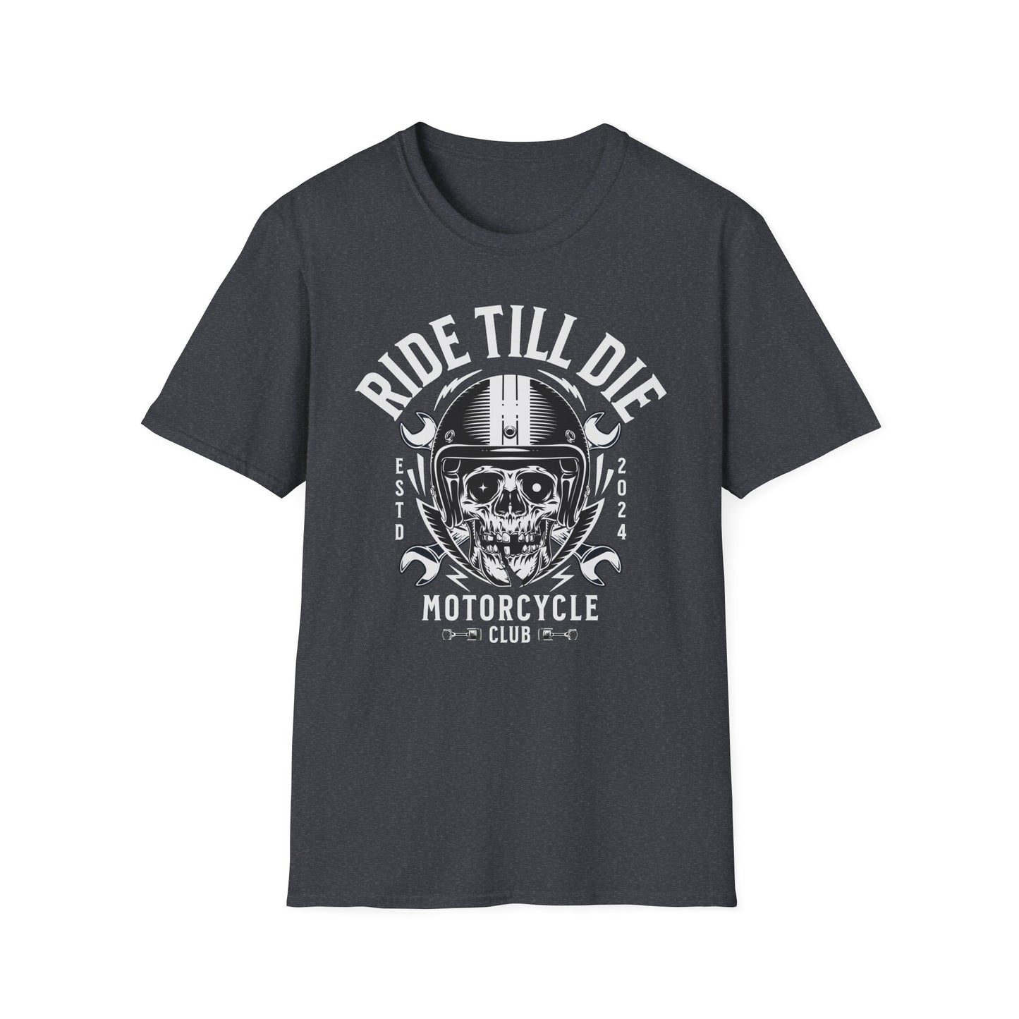 Ride Till Die Vintage Design Biker T shirt