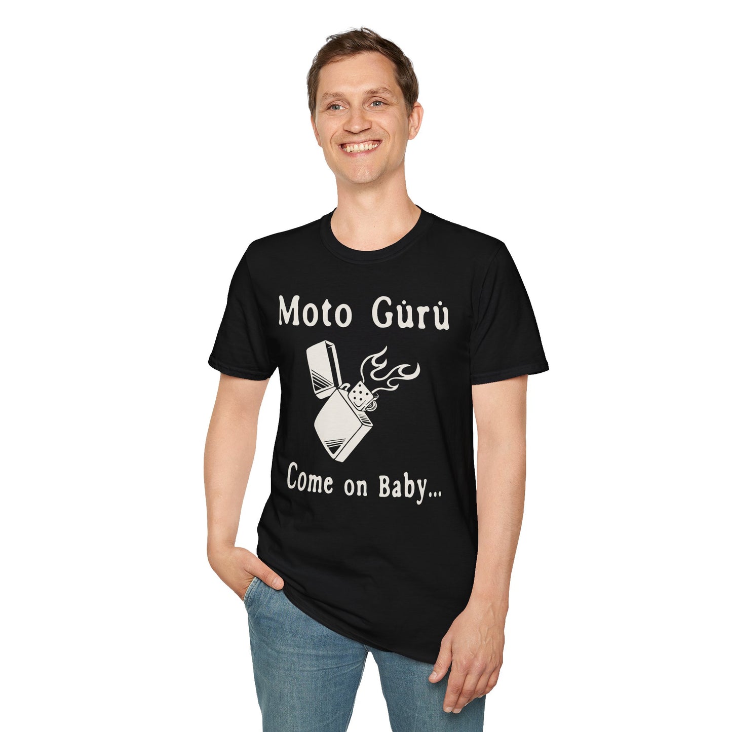 Come on Baby Light my Fire Vintage Design Motorcycle T-Shirt