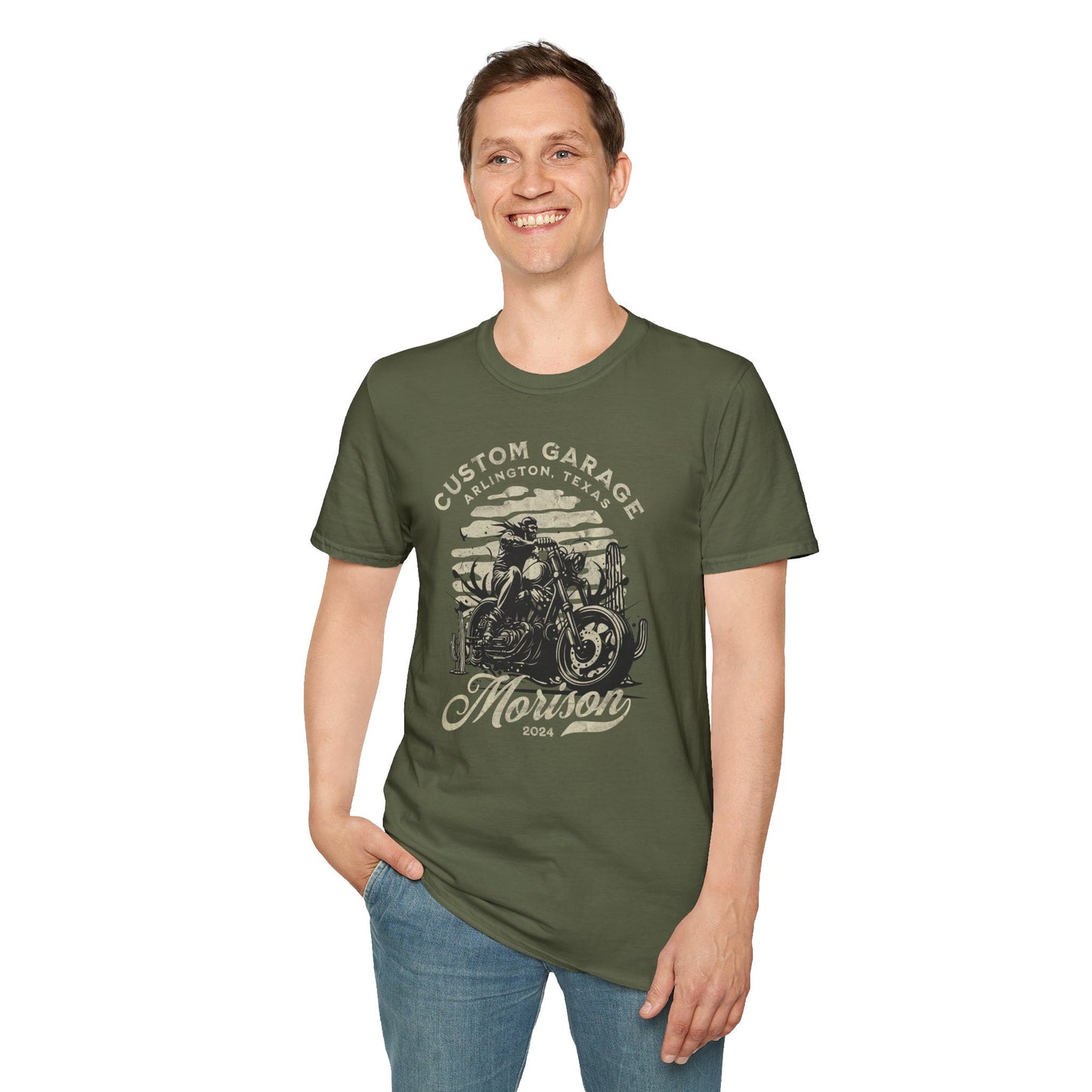 Custom Garage Vintage Design Motorcycle T-Shirt