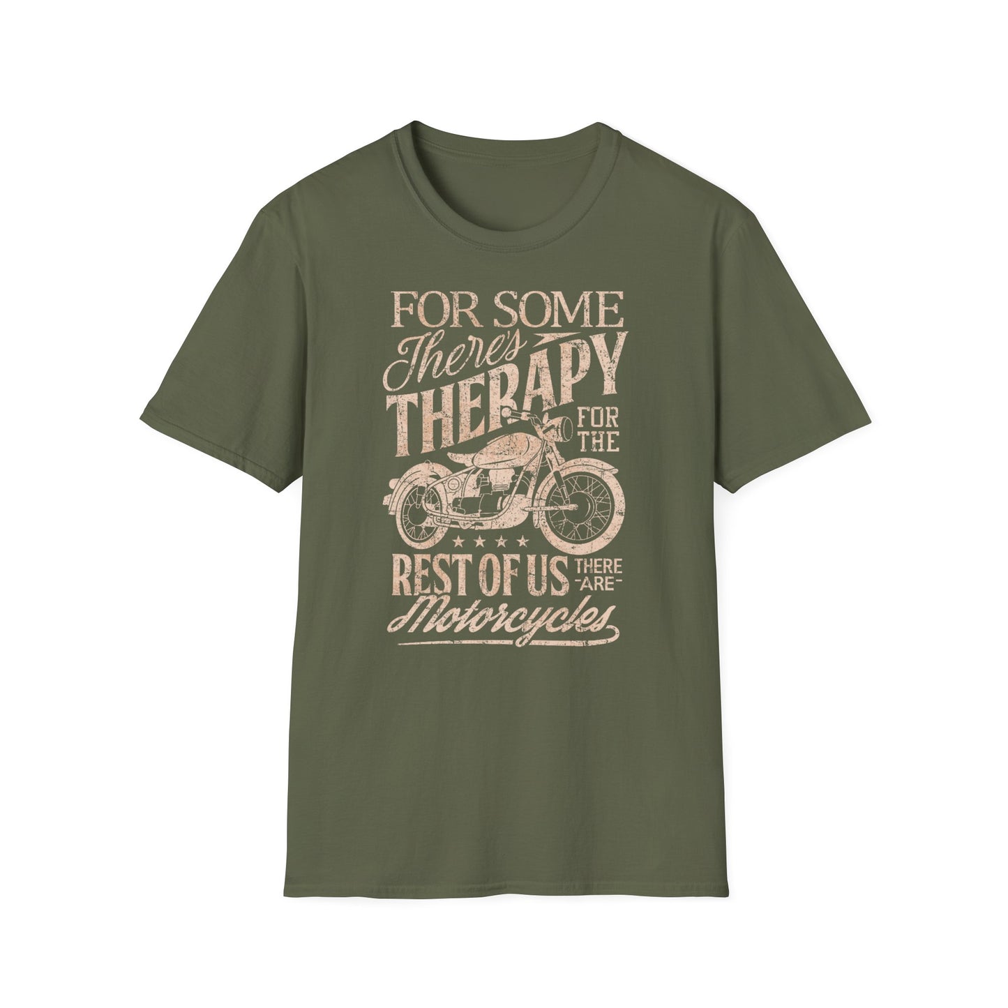 Motorcycle Therapy T-Shirt Vintage Design Motorcycle T Shirt