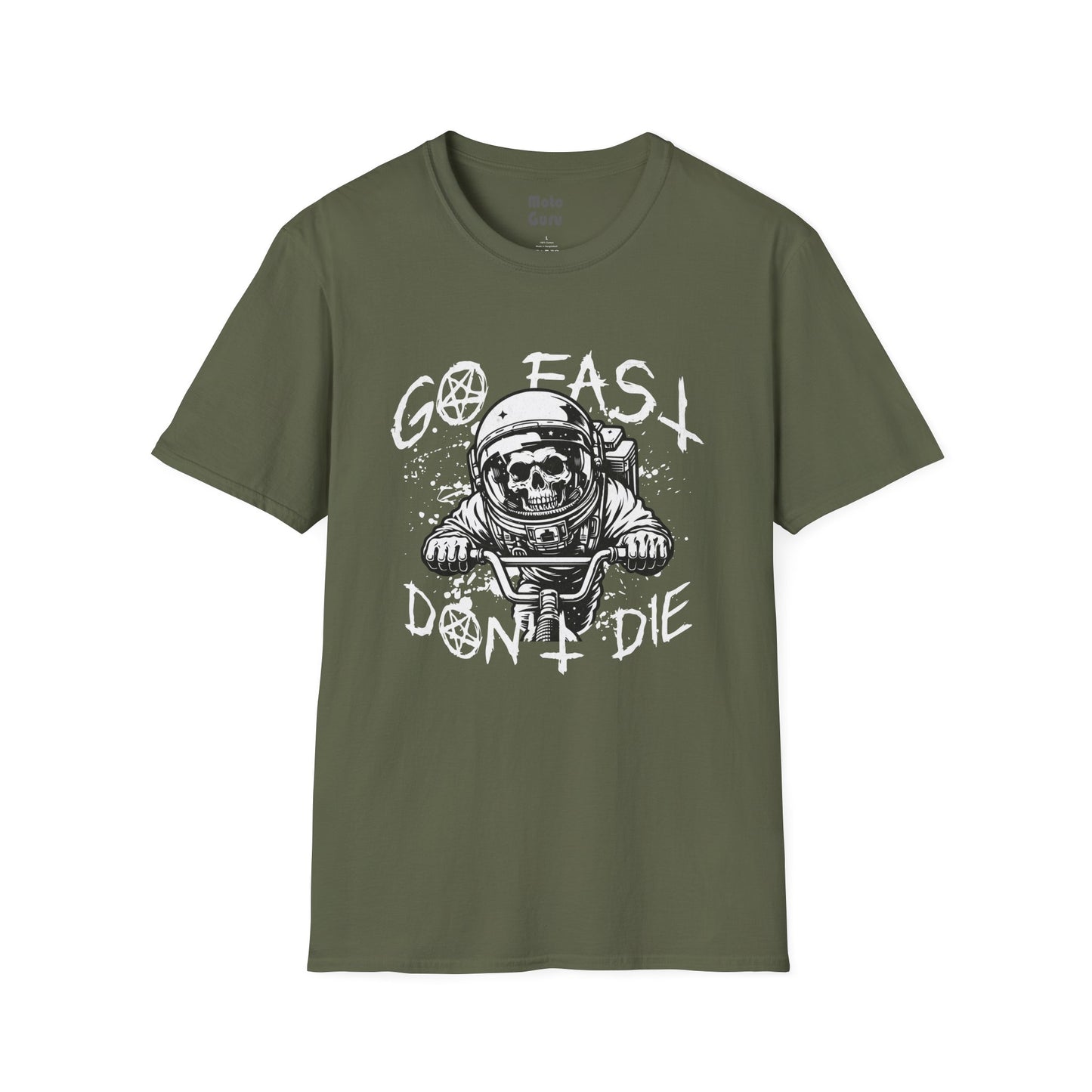 Go Fast Don't Die Vintage Design Biker T shirt