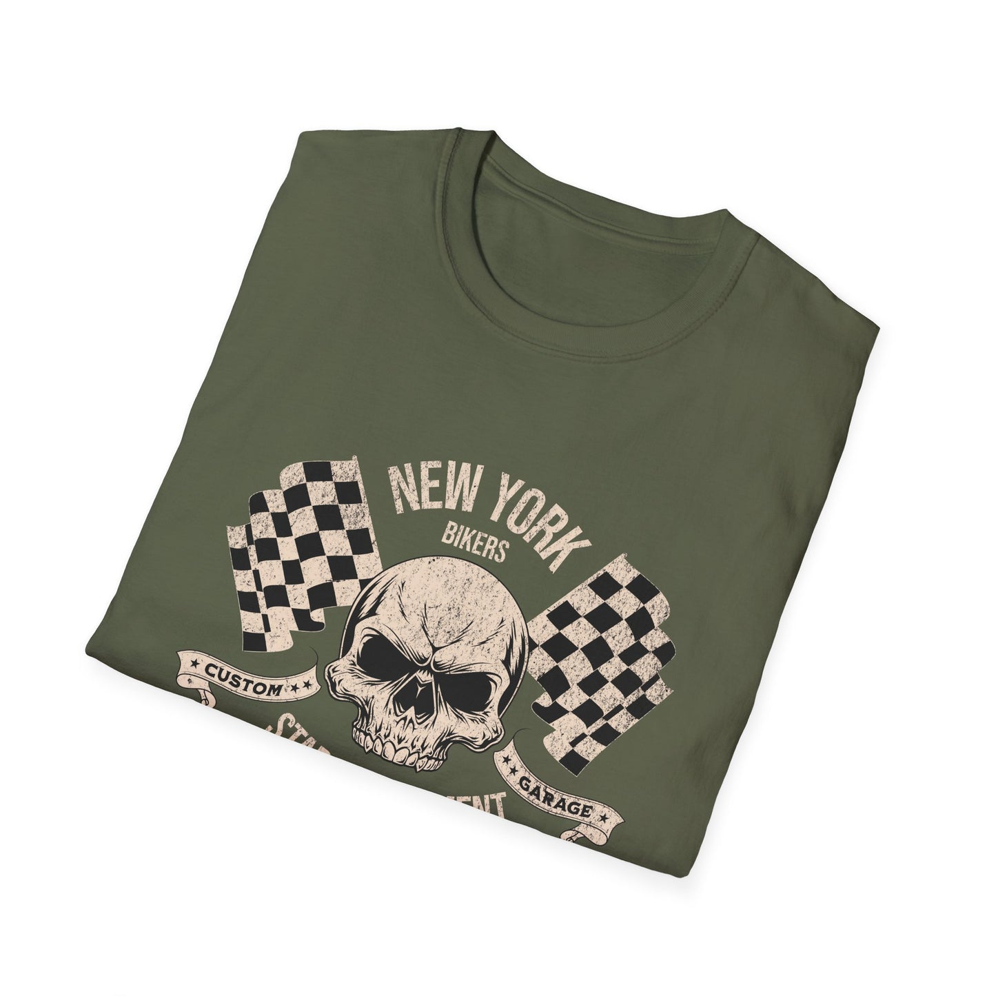 New York Bikers Vintage Design Motorcycle T-Shirt