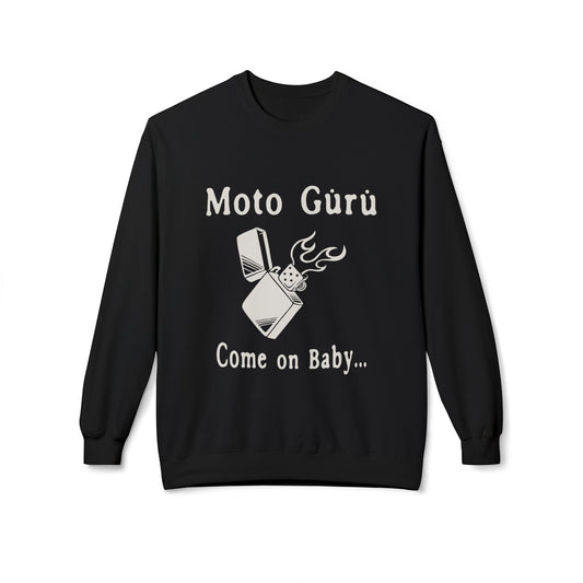 Come on Baby Light my Fire Vintage Design Motorcycle Sweatshirt