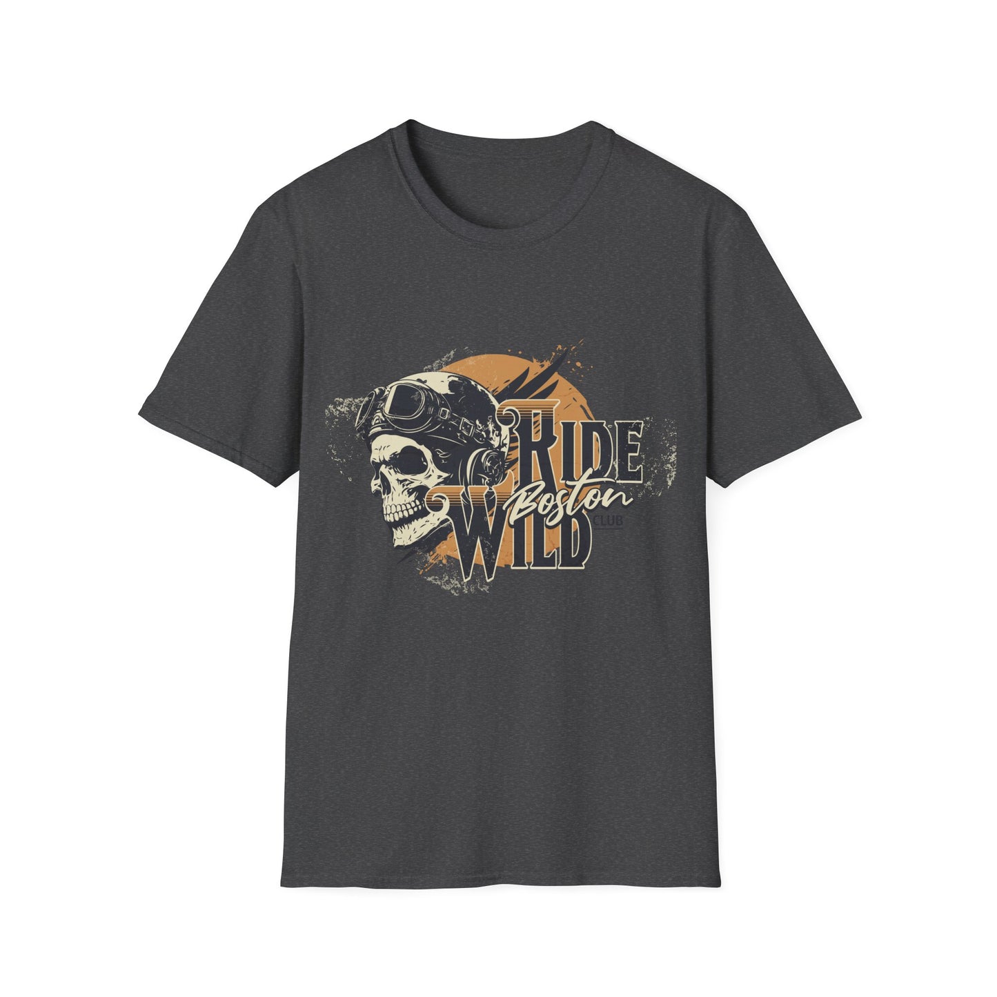 Wild Ride Skull Vintage Design Biker T shirt