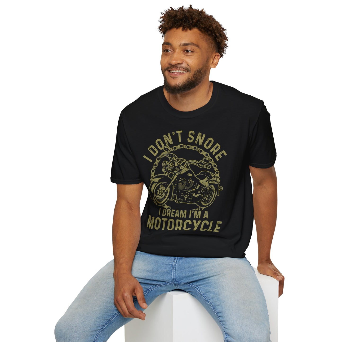 I Don't Snore I Dream Vintage Design Motorcycle T-shirt