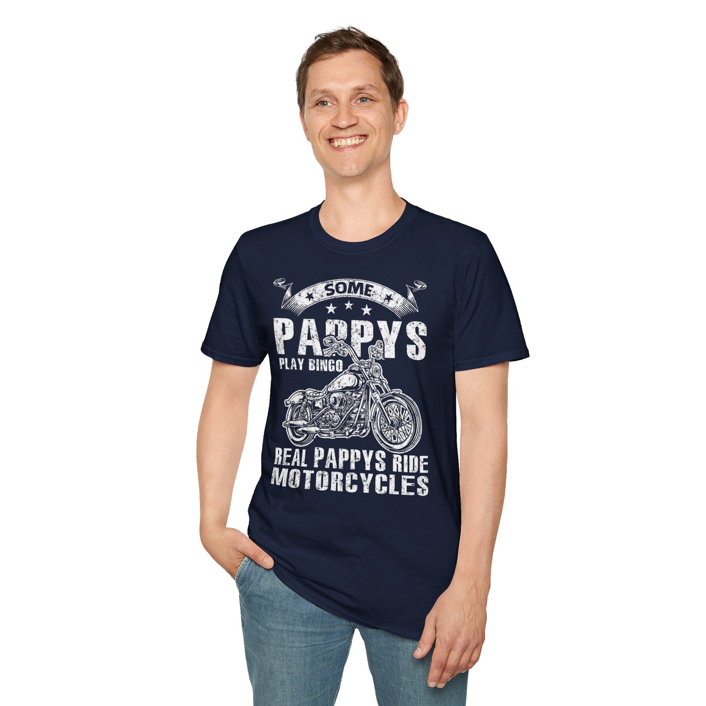 Som Pappy's play Bingo Vintage Design Motorcycle T-Shirt