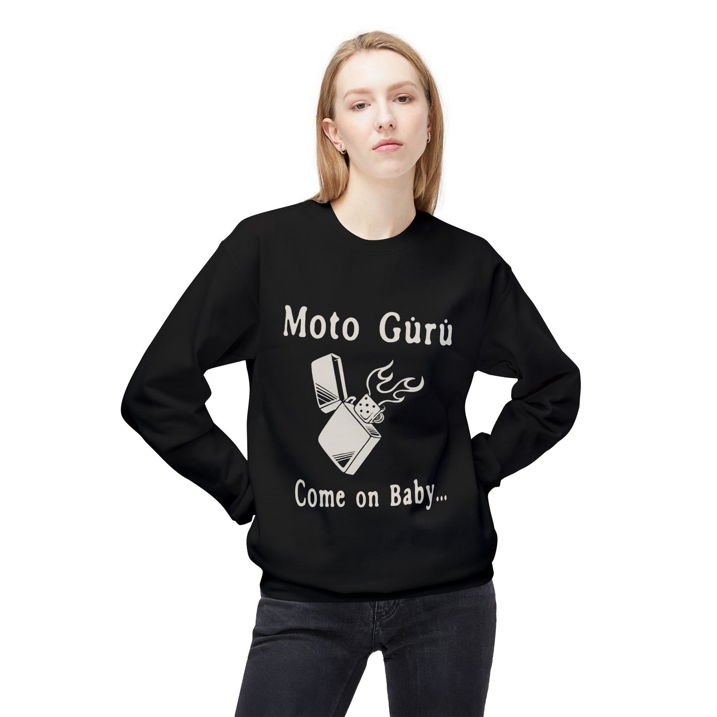 Come on Baby Light my Fire Vintage Design Motorcycle Sweatshirt