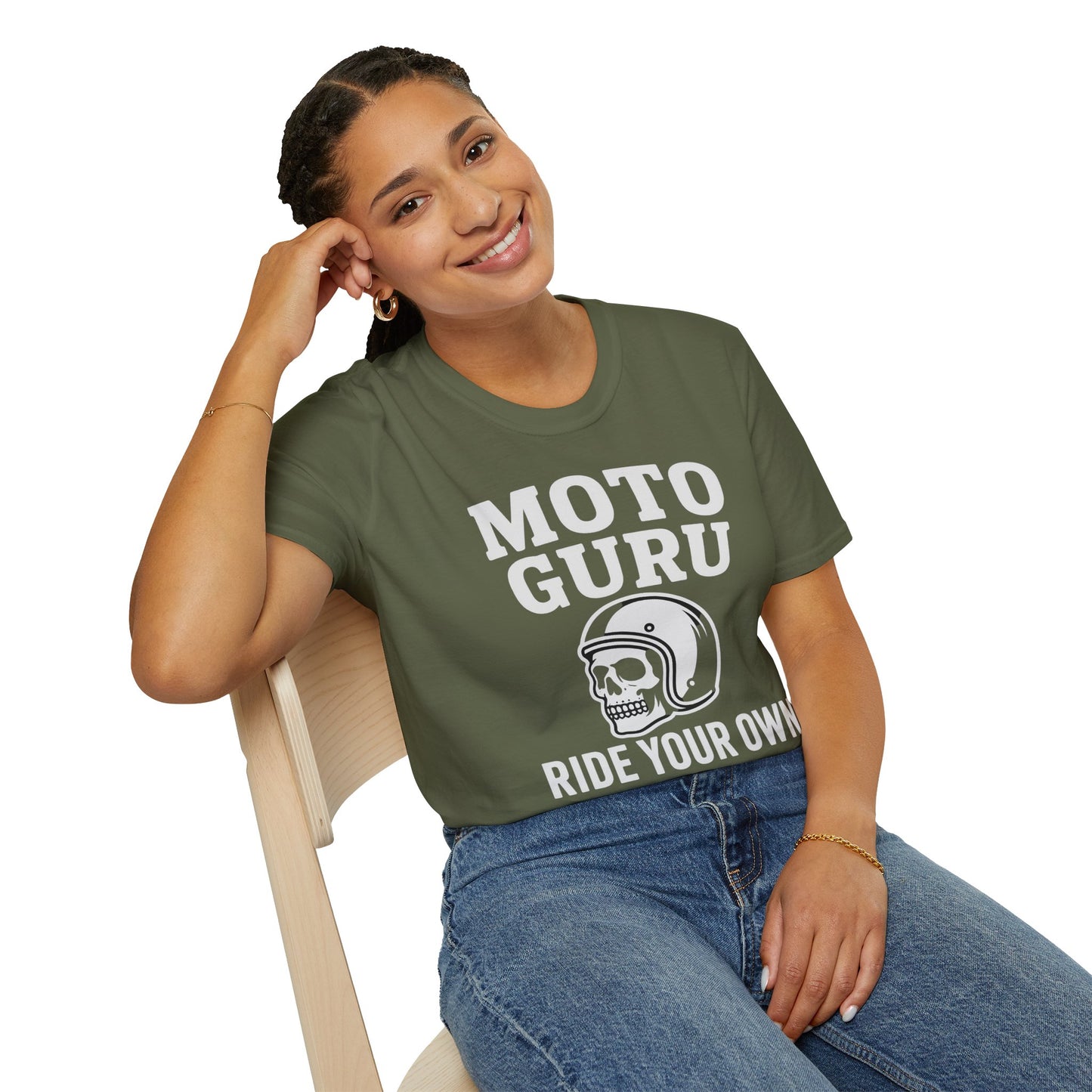 Moto Guru Ride Your Own Vintage Design Motorcycle T-Shirt