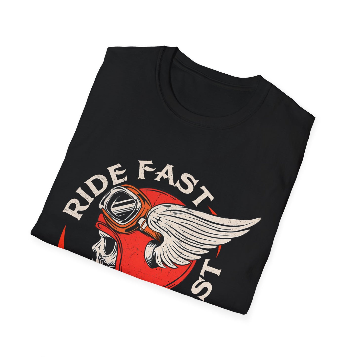 Ride Fast Die Last Vintage Design Motorcycle T-Shirt