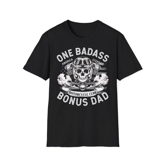 Badass Dad Motorcycle Vintage Design Motorcycle T Shirt