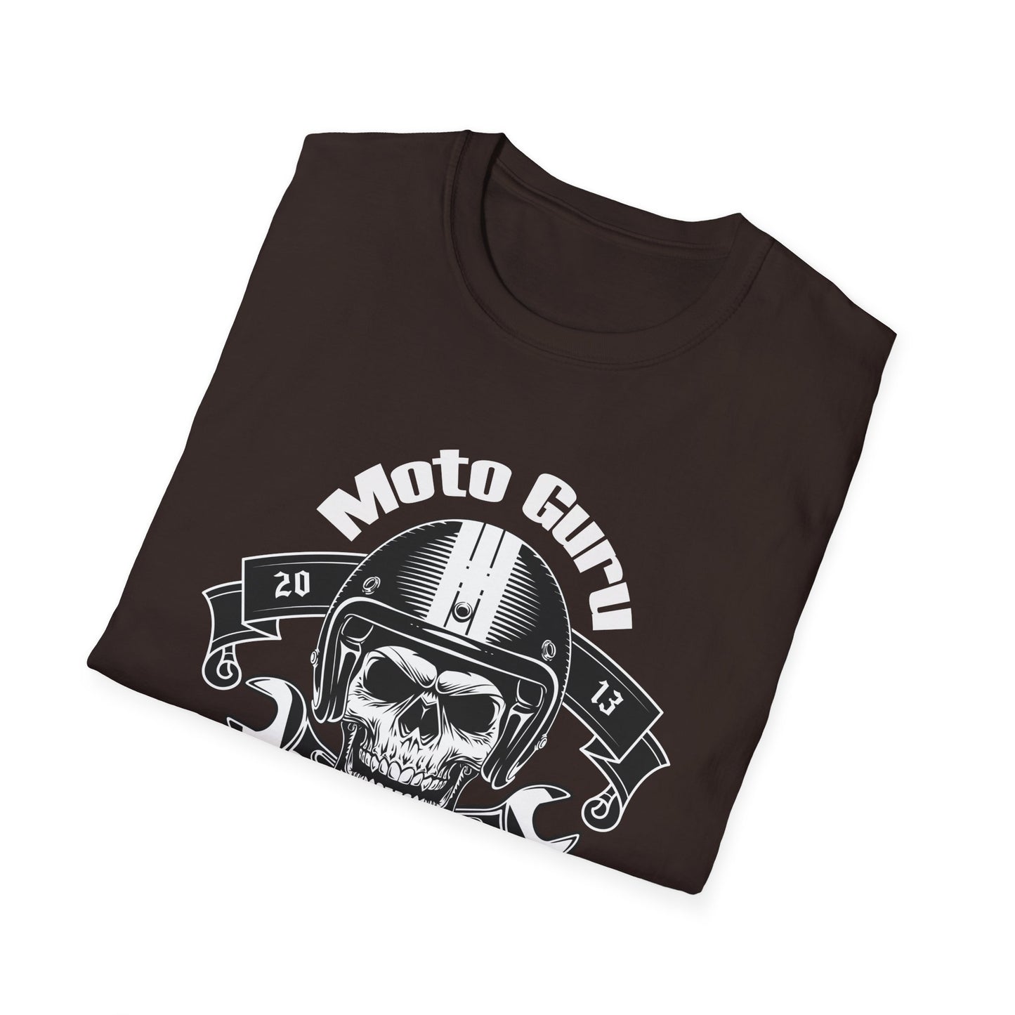 Moto Guru Born to ride Vintage Design Motorcycle T-Shirt
