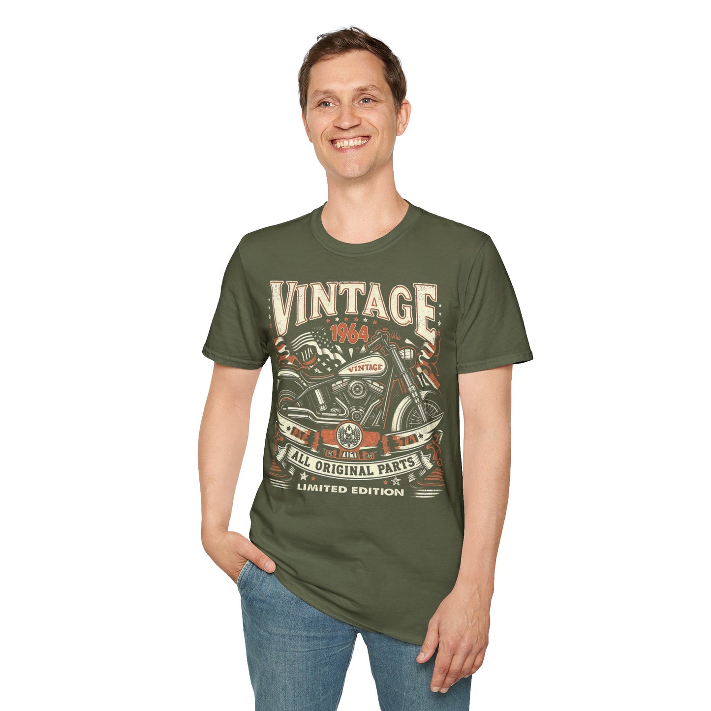 Vintage 1964 Vintage Design Motorcycle T-Shirt