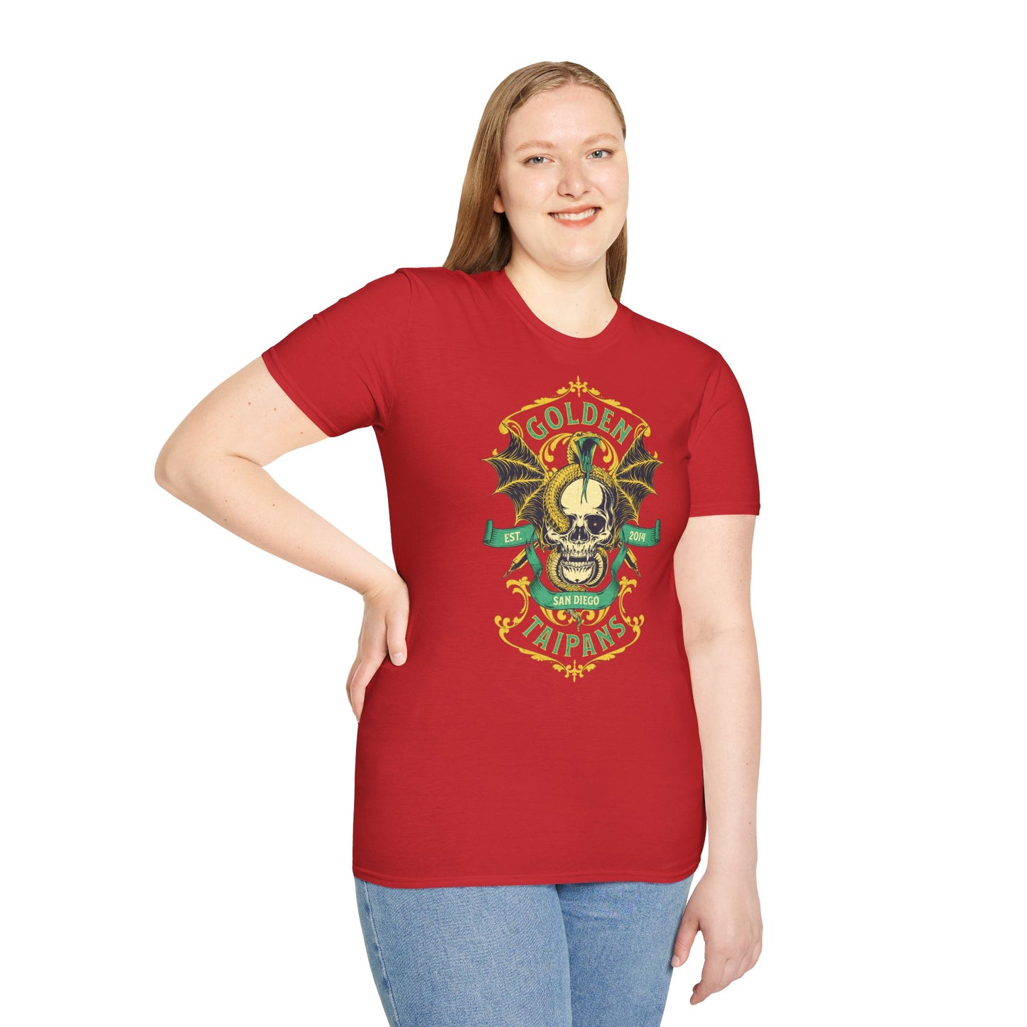Golden Taipans Vintage Design Motorcycle T-Shirt