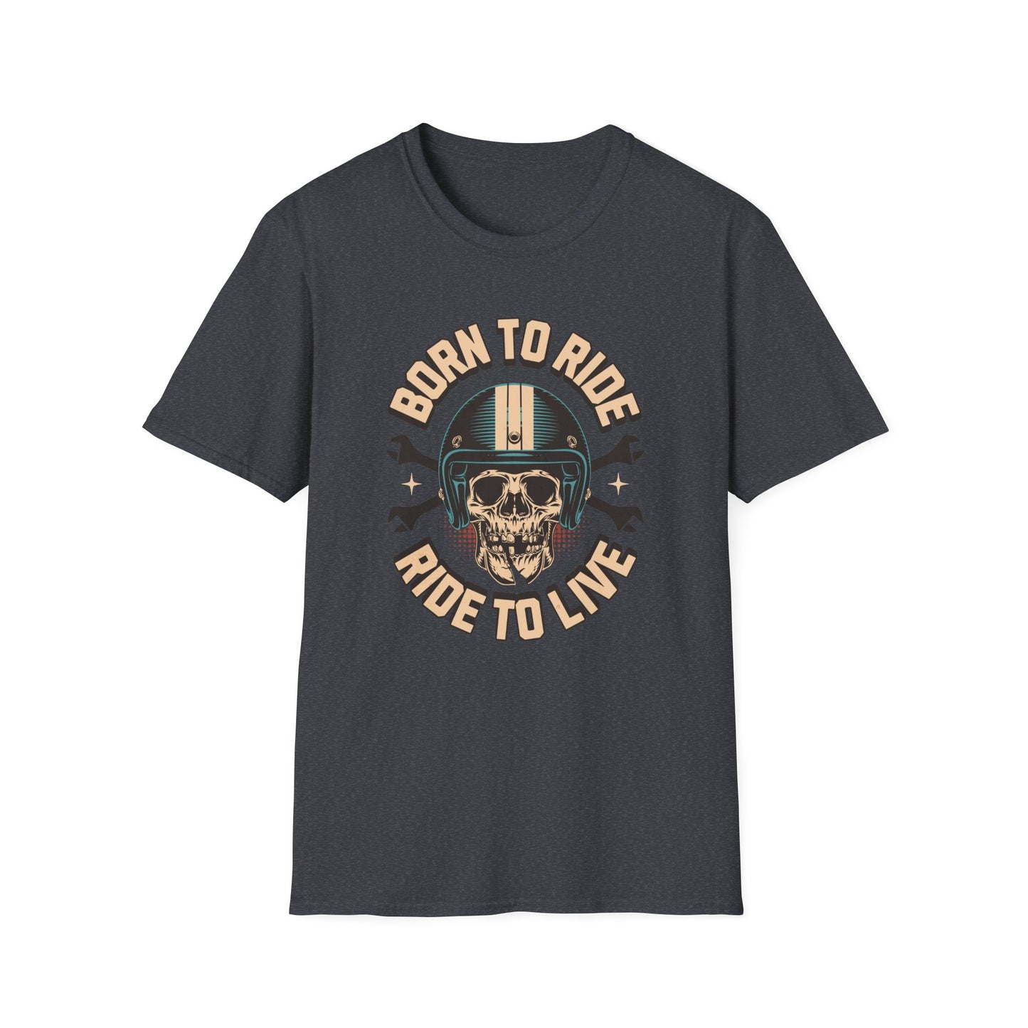 Born to Ride Vintage Design Motorcycle T-Shirt