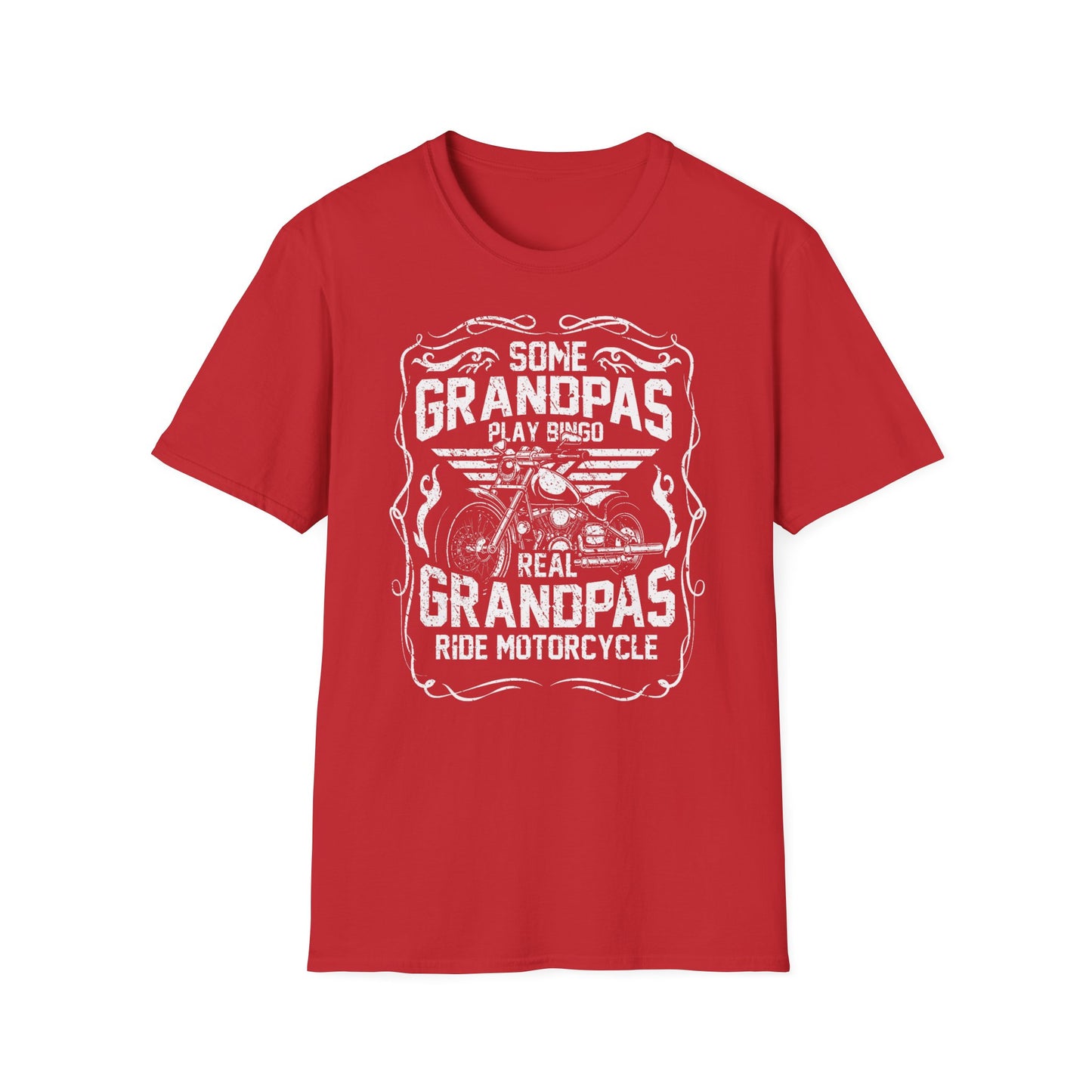 Some Grandpa's play Bingo Vintage Design Motorcycle T-Shirt