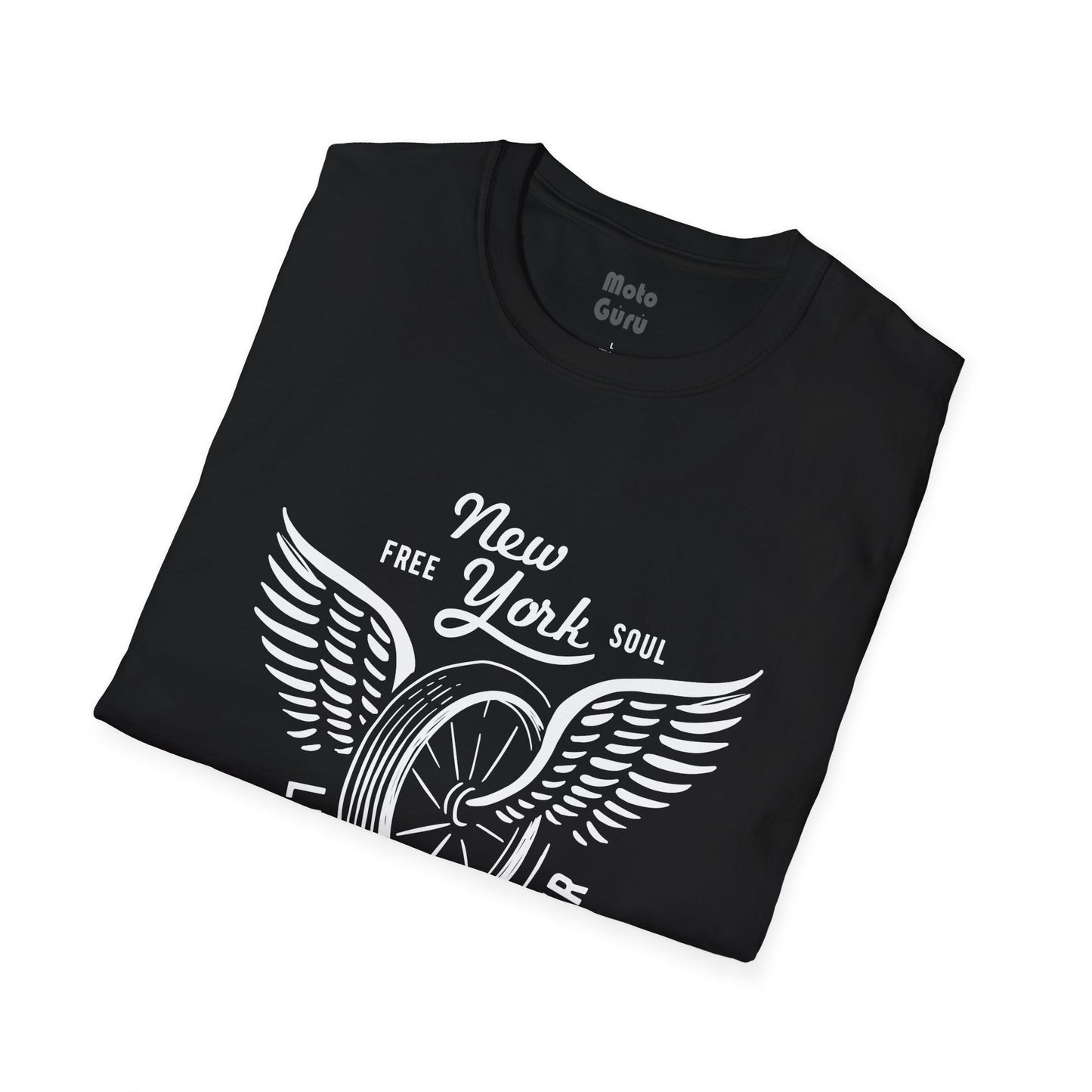 New York Soul Wings Vintage Design Motorcycle T-Shirt