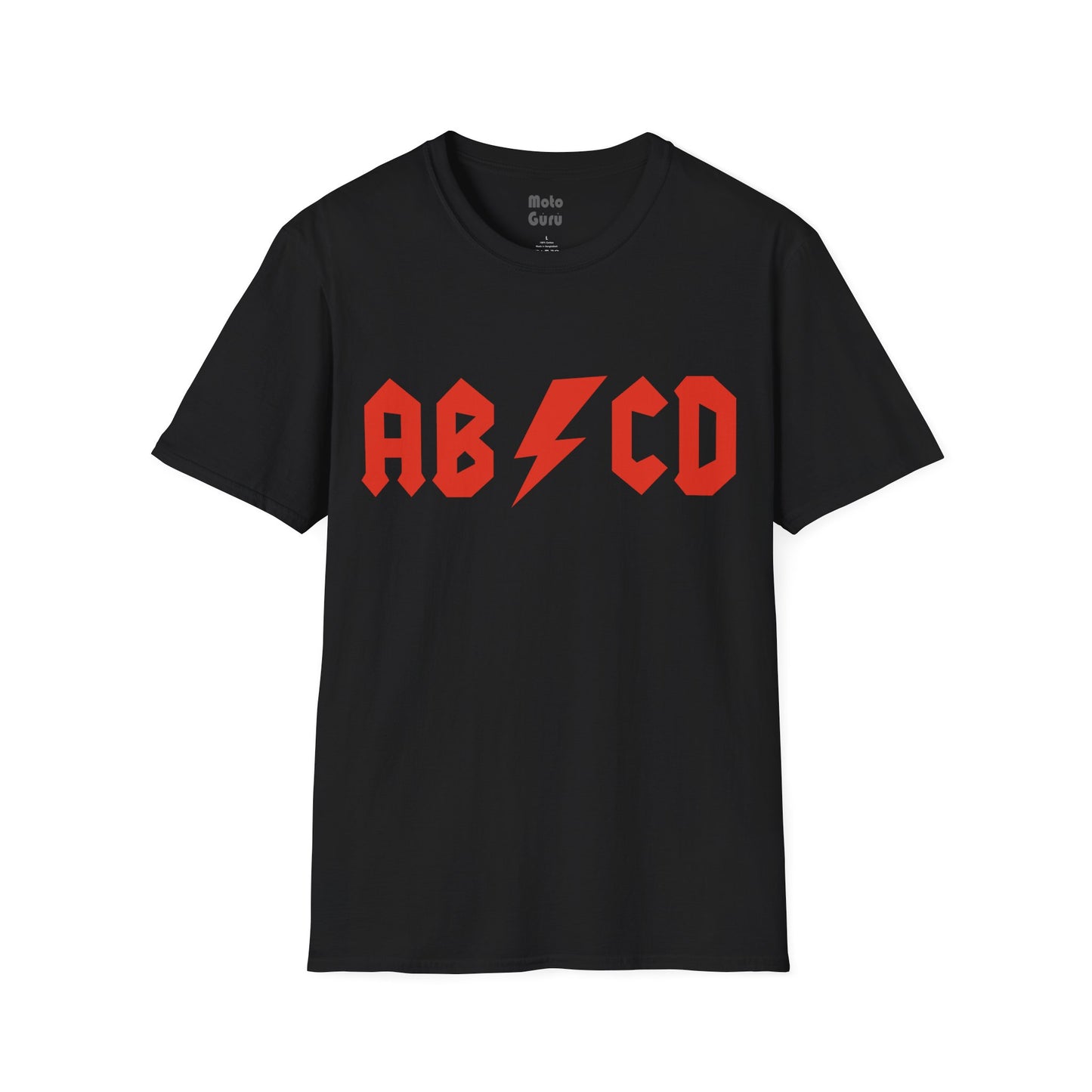 AB/CD Rock your alphabet Vintage Design Motorcycle T-Shirt