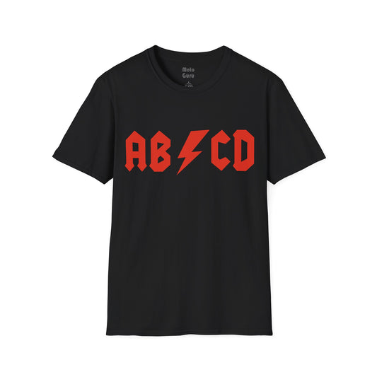 AB/CD Rock your alphabet Vintage Design Motorcycle T-Shirt