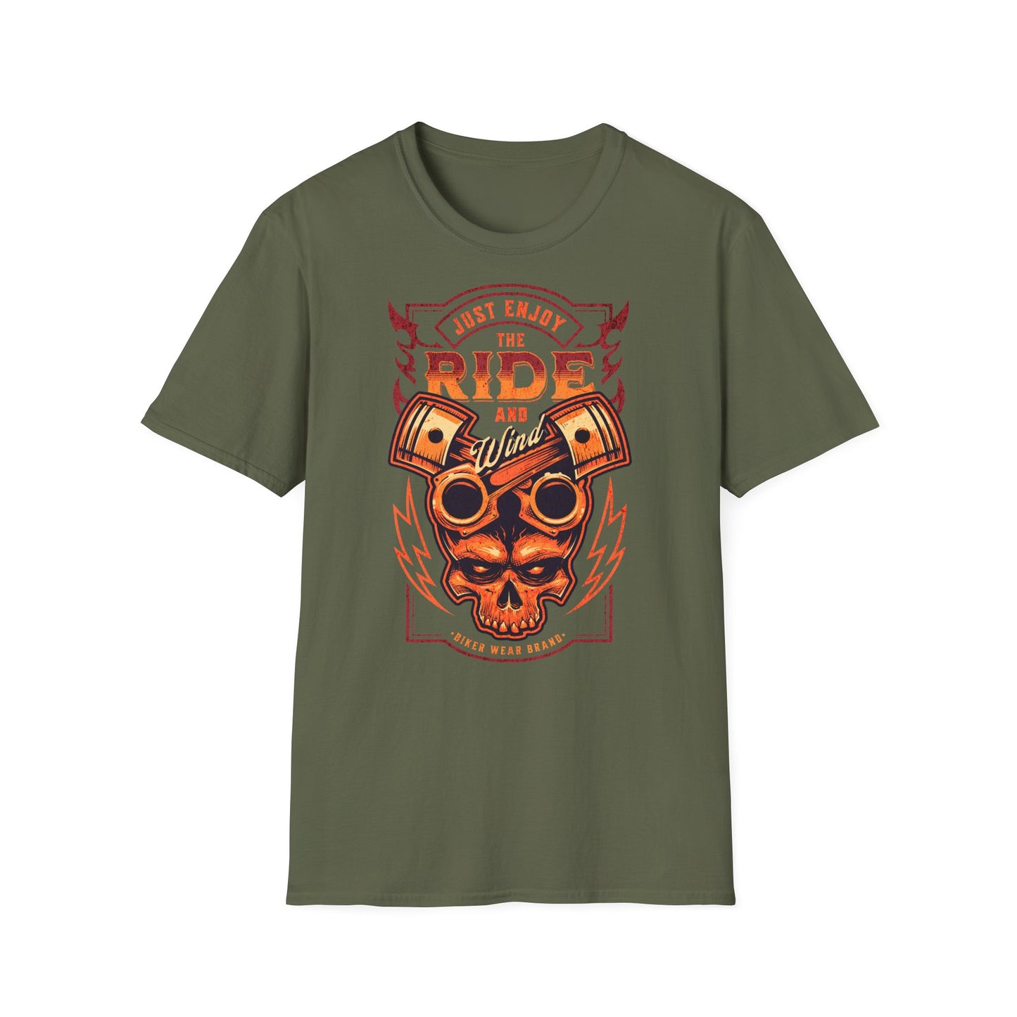 Just Enjoy the Ride Vintage Design Motorcycle T-Shirt