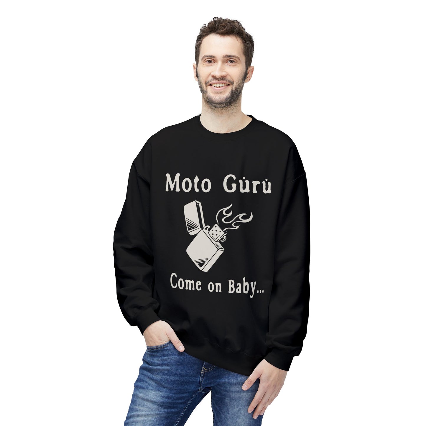 Come on Baby Light my Fire Vintage Design Motorcycle Sweatshirt