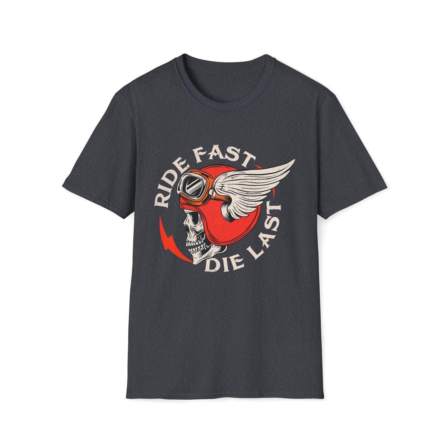 Ride Fast Die Last Vintage Design Motorcycle T-Shirt
