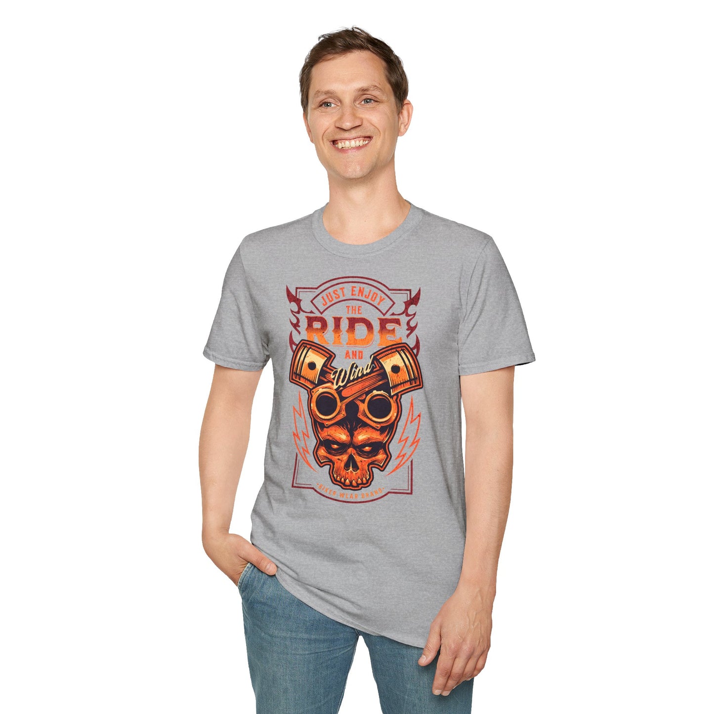 Just Enjoy the Ride Vintage Design Motorcycle T-Shirt
