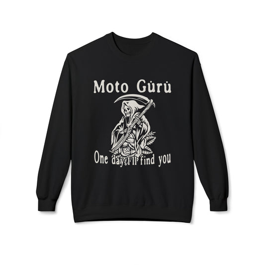 One Day I'll Find You Vintage Design Motorcycle Sweatshirt