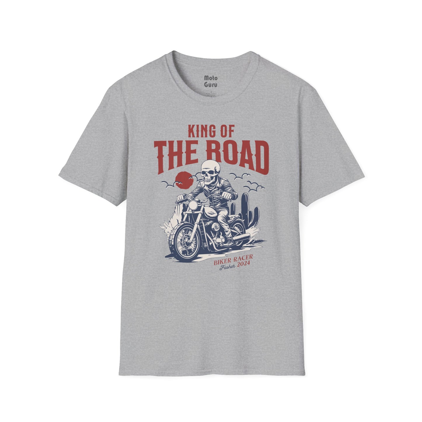 King of the Road Motorcycle Vintage Design Motorcycle T-Shirt