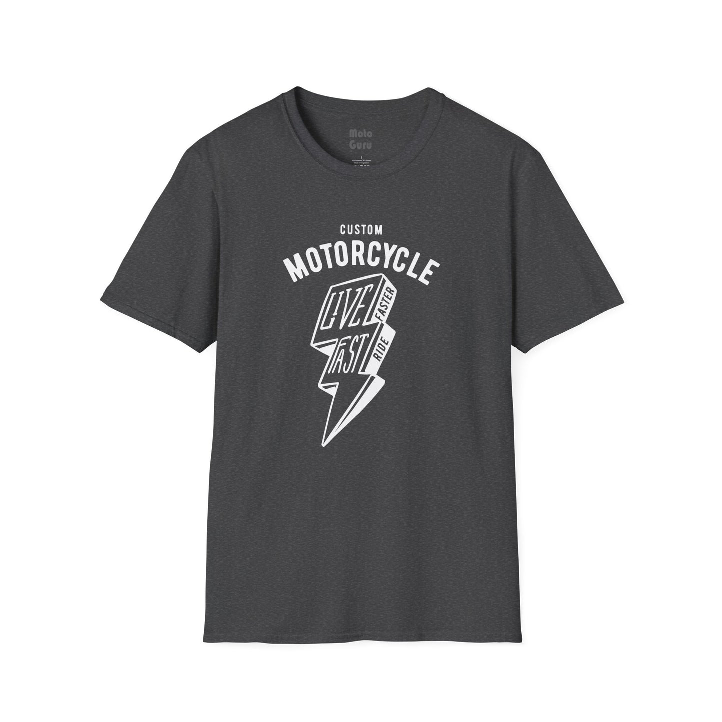 Motorcycle Lightning Bolt Vintage Design Motorcycle T-shirt