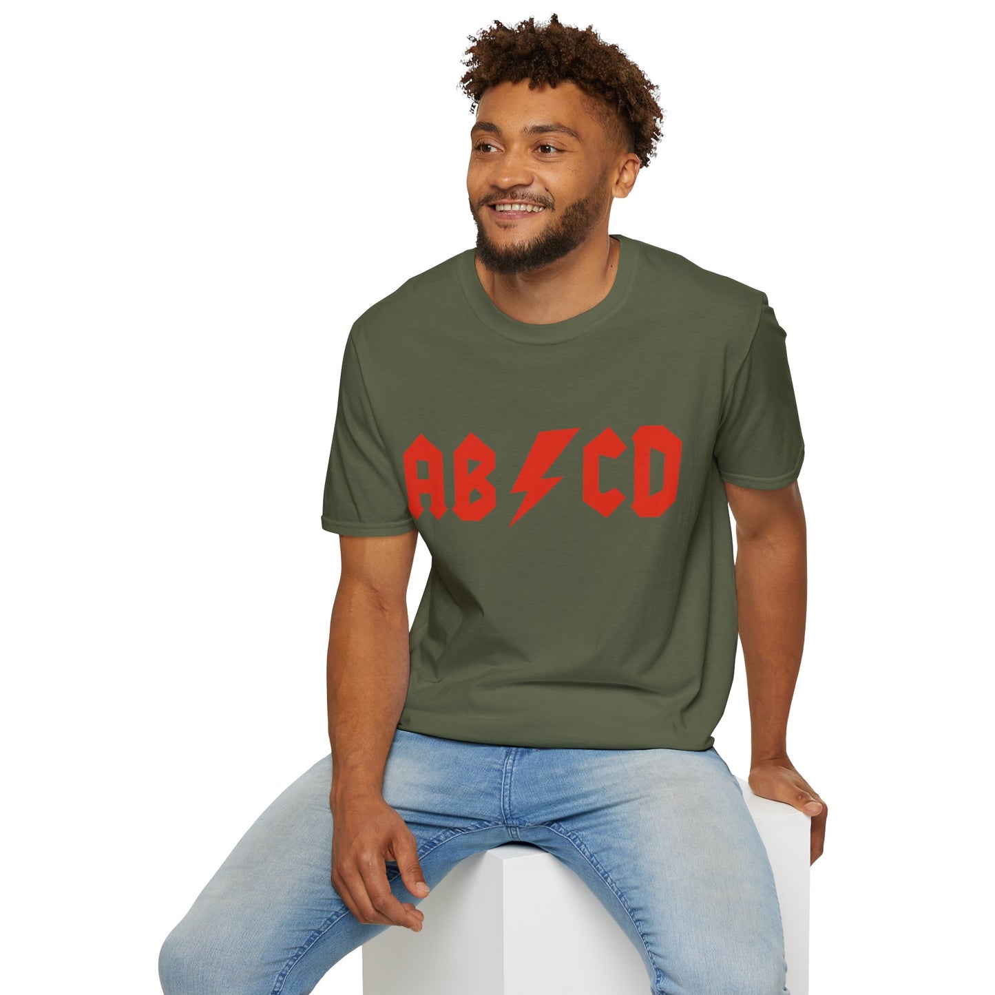 AB/CD Rock your alphabet Vintage Design Motorcycle T-Shirt