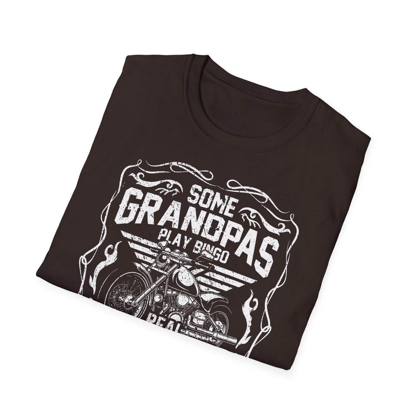 Some Grandpa's play Bingo Vintage Design Motorcycle T-Shirt