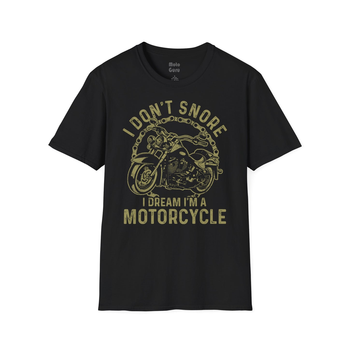 I Don't Snore I Dream Vintage Design Motorcycle T-shirt
