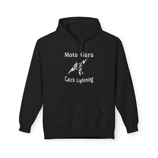 Moto Guru Catch Lightning Vintage Design Motorcycle Hoodie