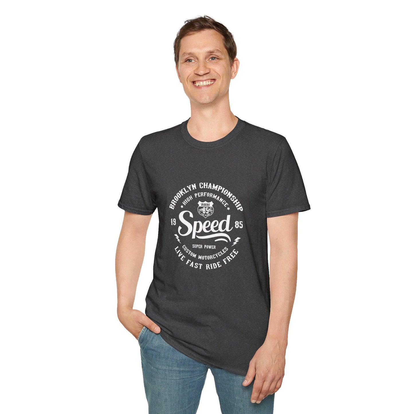 Speed Sign Vintage Design Motorcycle T-Shirt