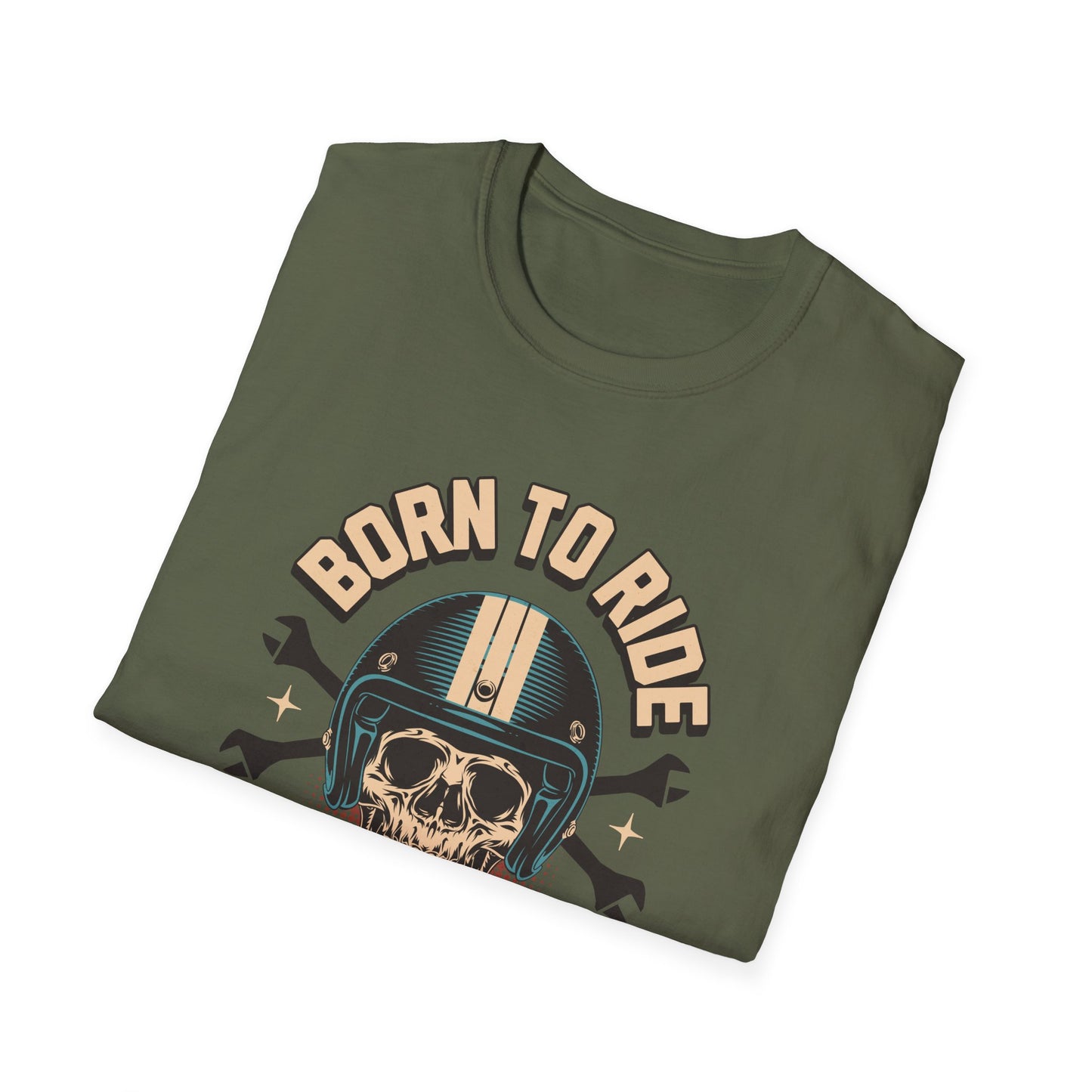 Born to Ride Vintage Design Motorcycle T-Shirt