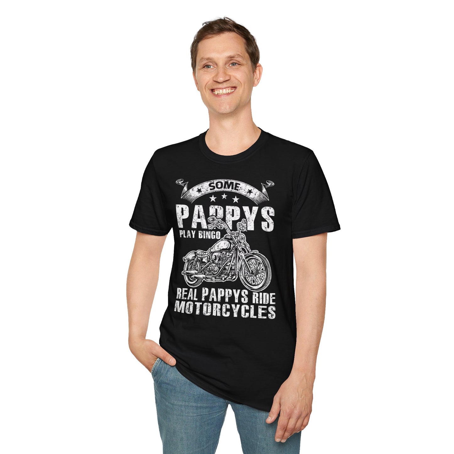 Som Pappy's play Bingo Vintage Design Motorcycle T-Shirt