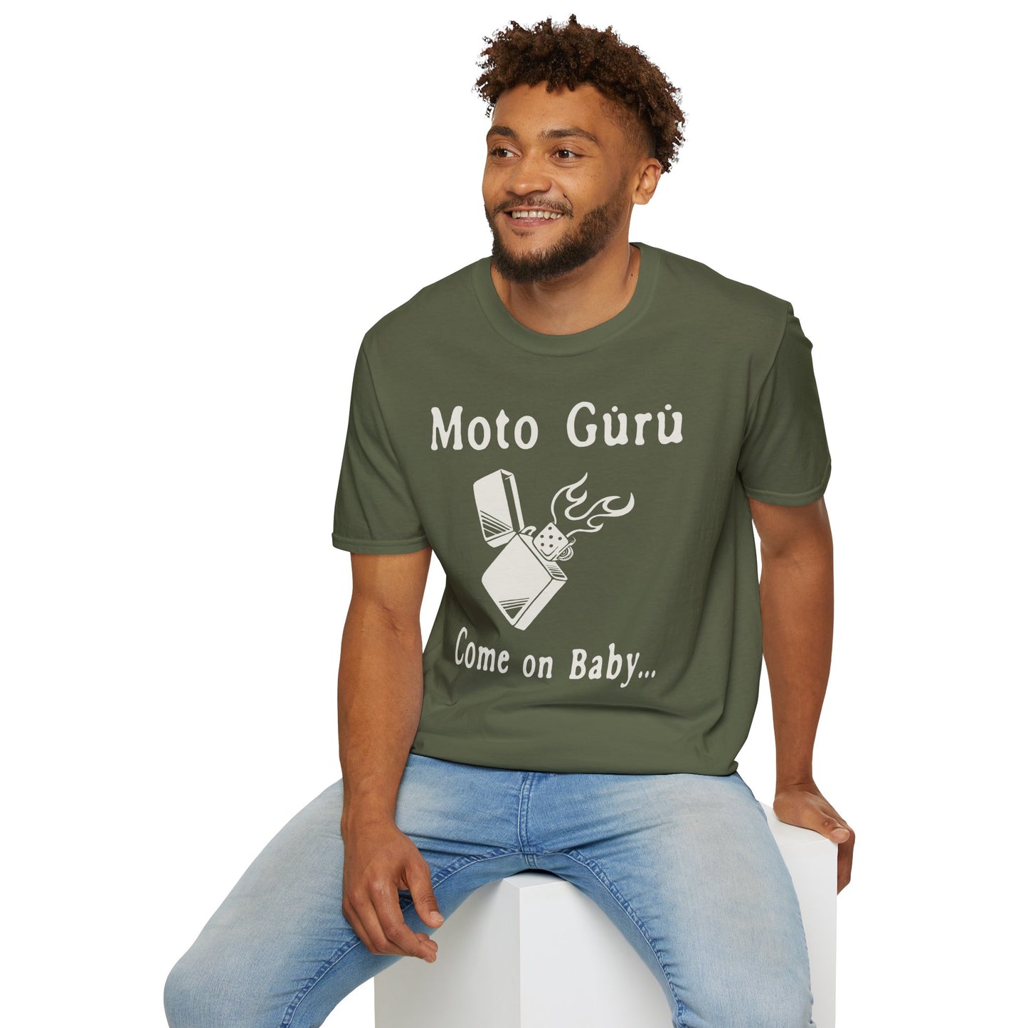 Come on Baby Light my Fire Vintage Design Motorcycle T-Shirt