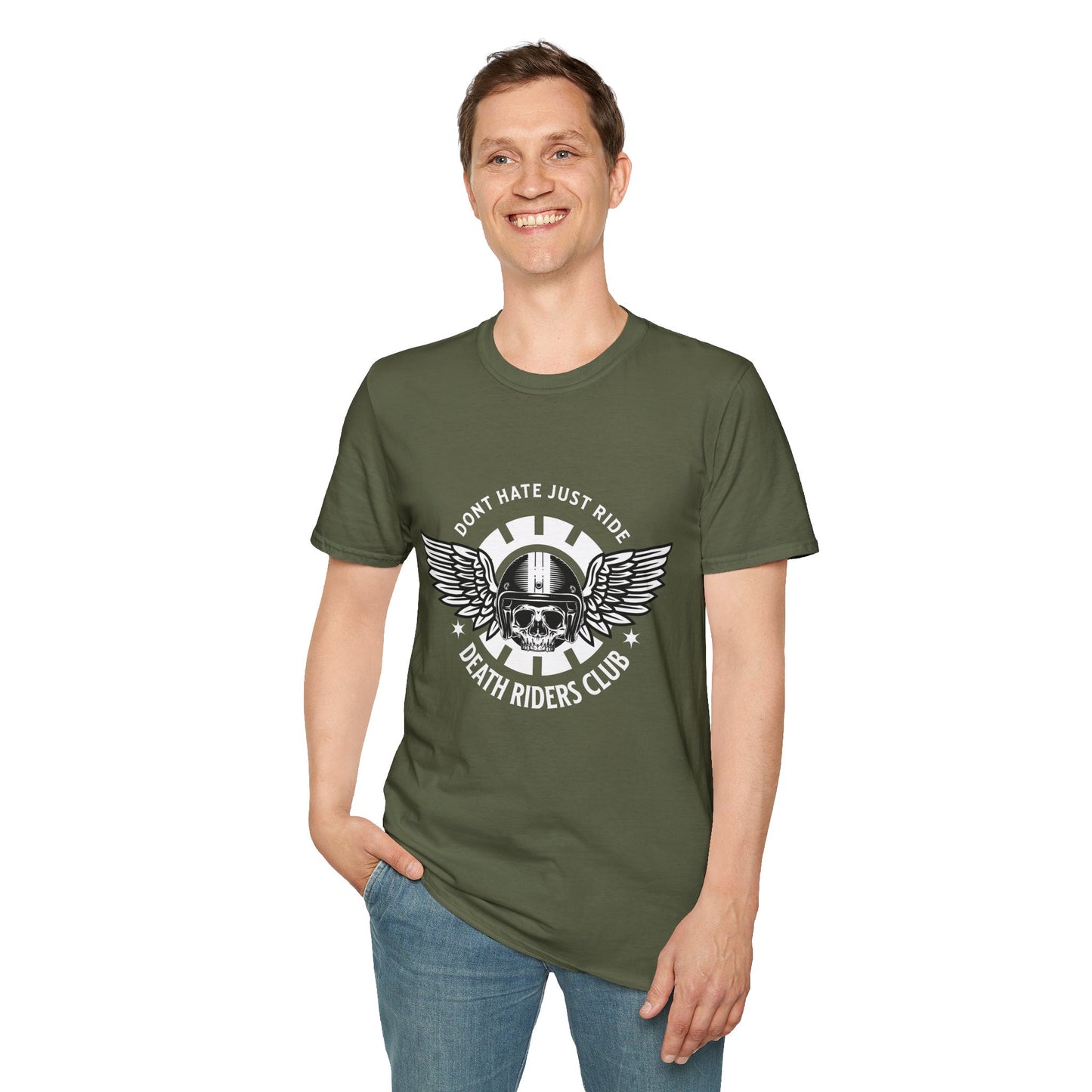 Death Rider's Club Vintage Design Motorcycle T-Shirt