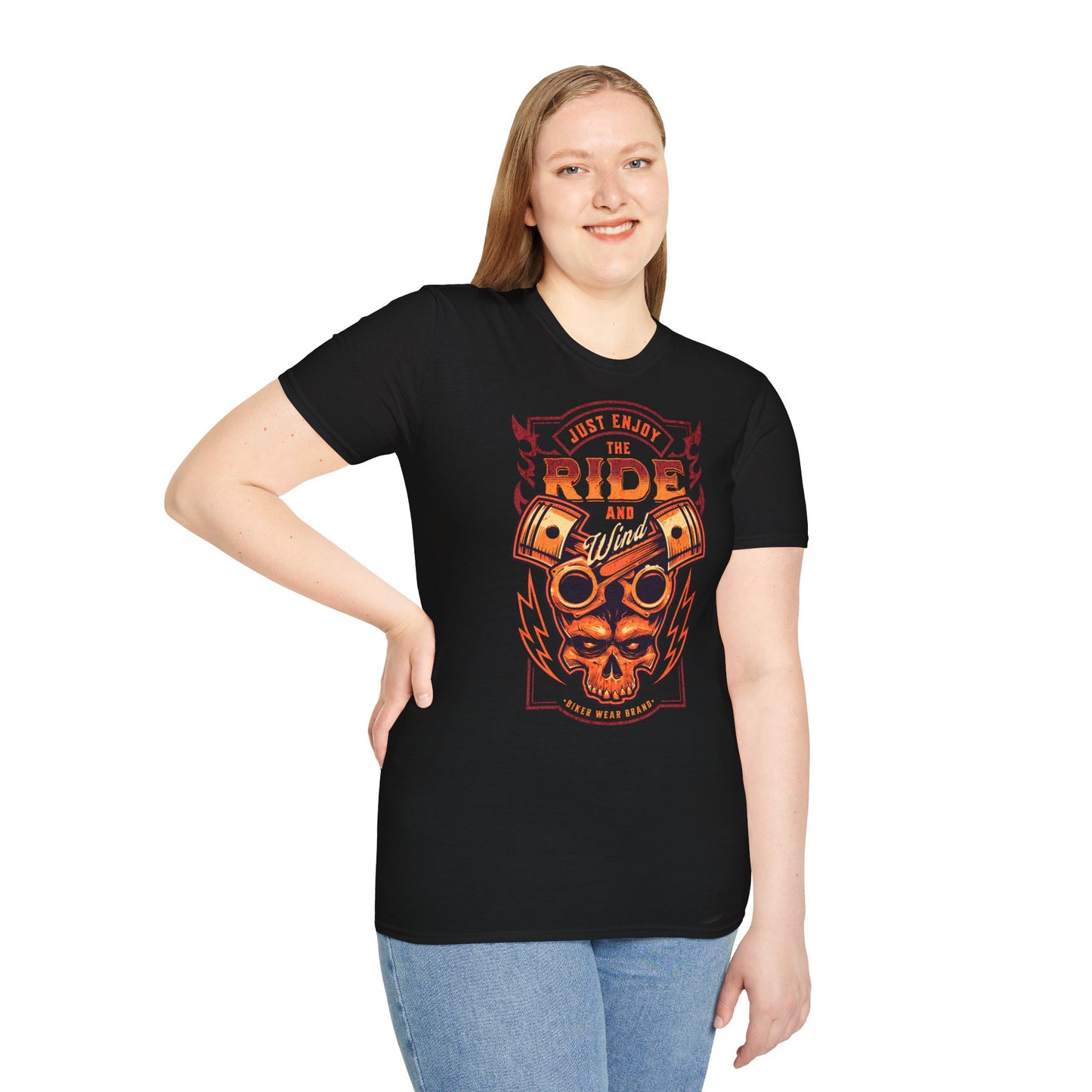 Just Enjoy the Ride Vintage Design Motorcycle T-Shirt