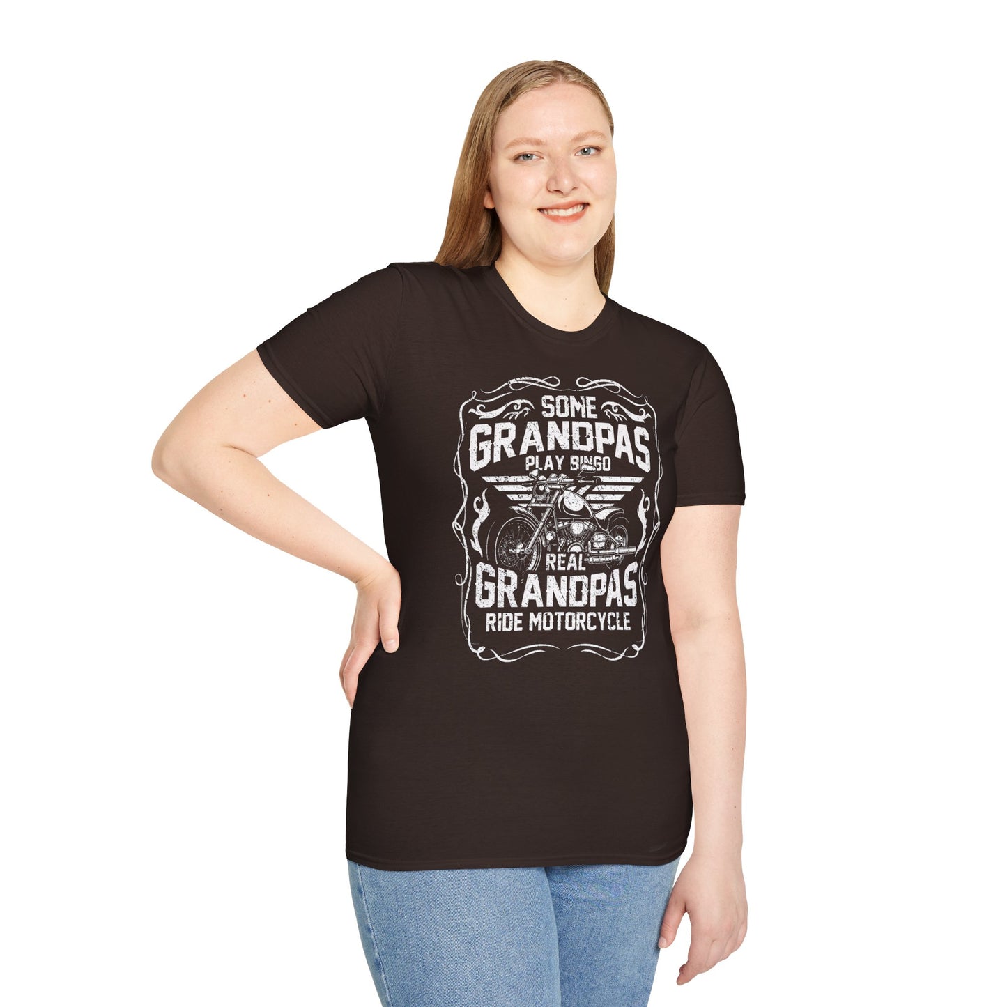 Some Grandpa's play Bingo Vintage Design Motorcycle T-Shirt