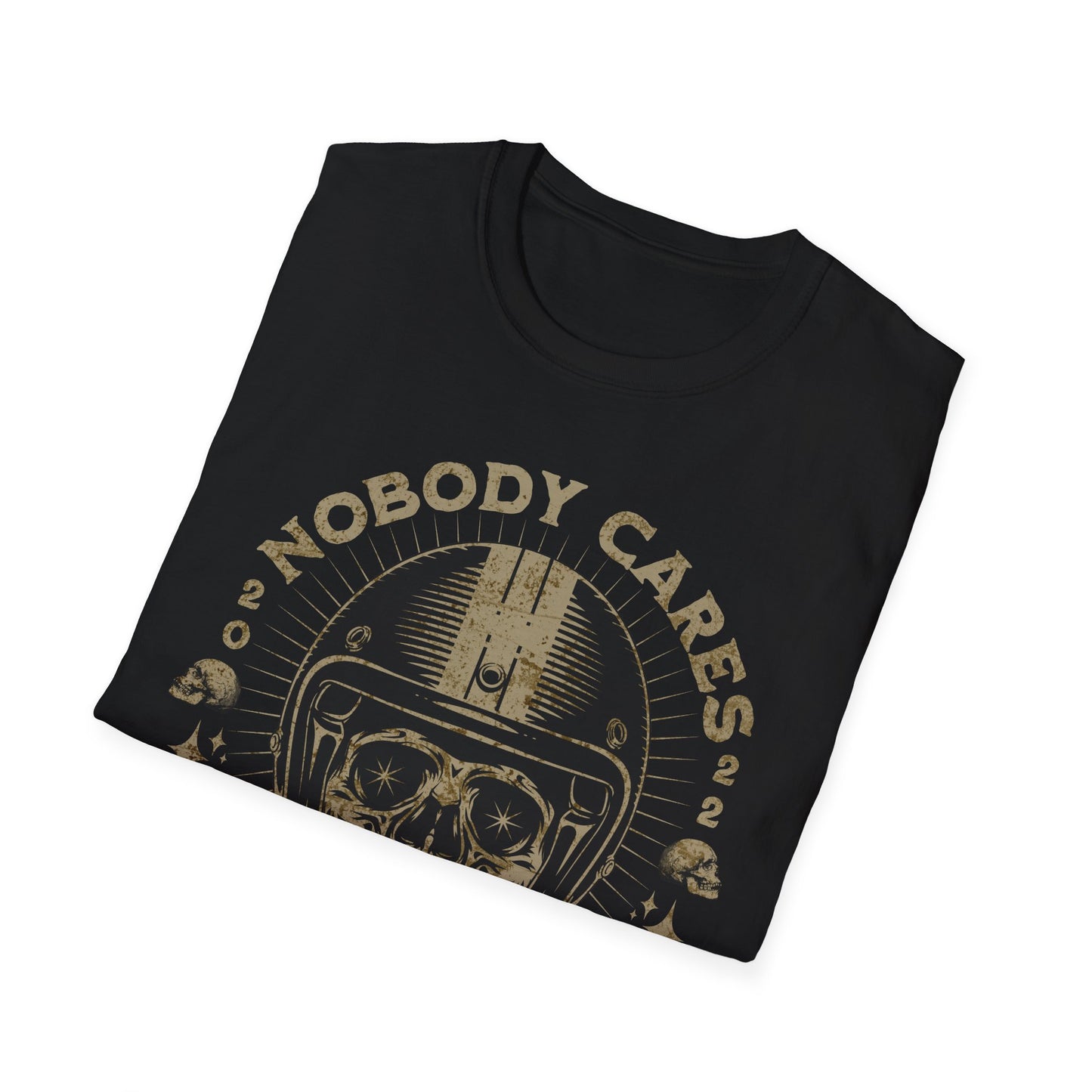 Nobody Cares, Work Harder Vintage Design Motorcycle T-Shirt