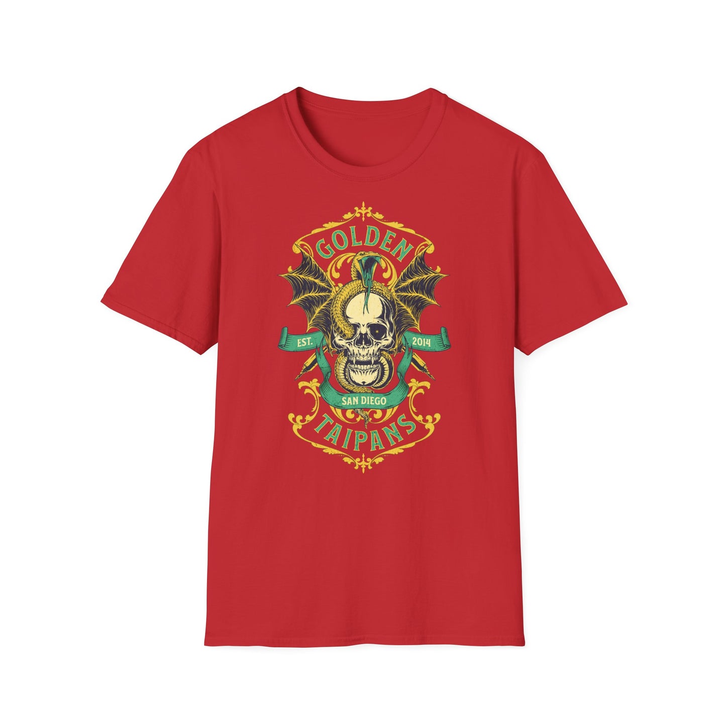 Golden Taipans Vintage Design Motorcycle T-Shirt