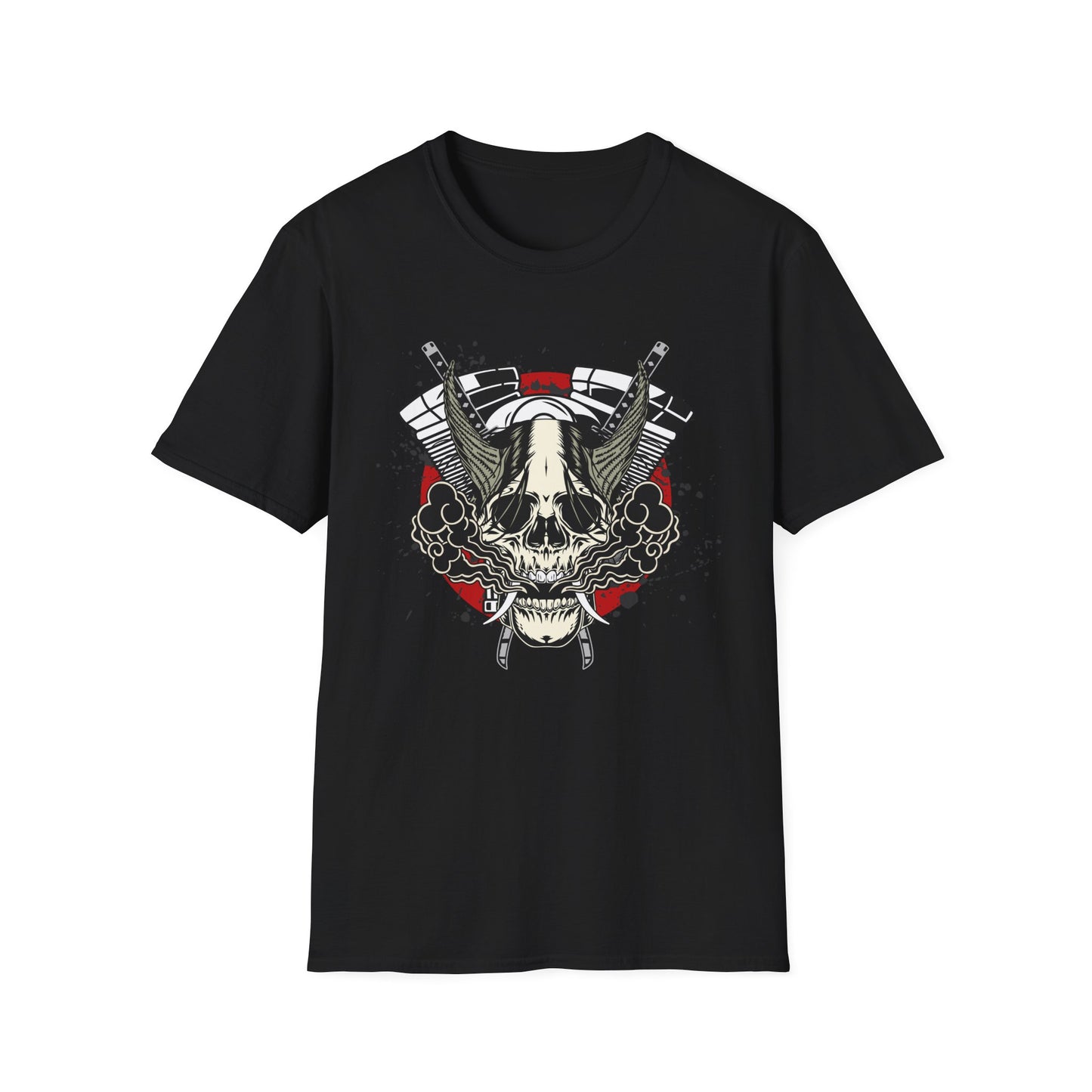 Edgy Skull Japan Vintage Design Biker T shirt