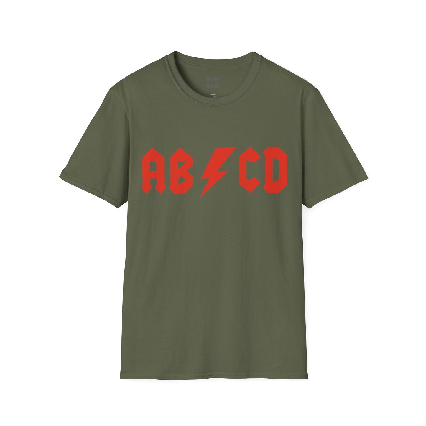 AB/CD Rock your alphabet Vintage Design Motorcycle T-Shirt