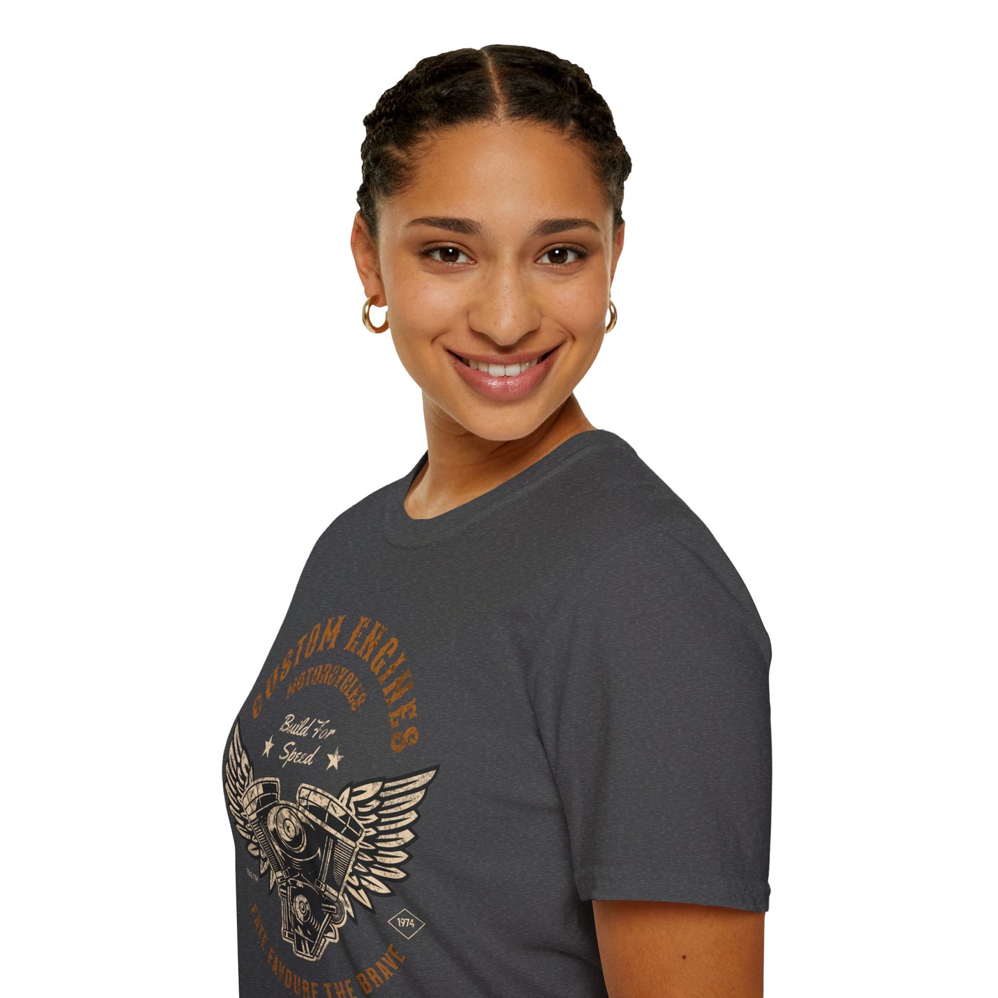 Custom Engine T-Shirt, Motorcycle Vintage Design Motorcycle T-Shirt
