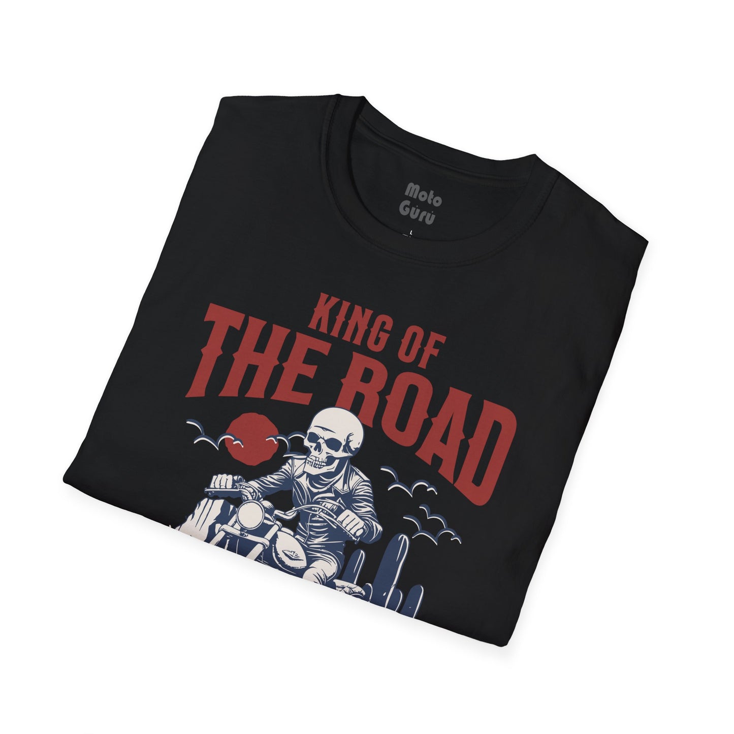 King of the Road Motorcycle Vintage Design Motorcycle T-Shirt