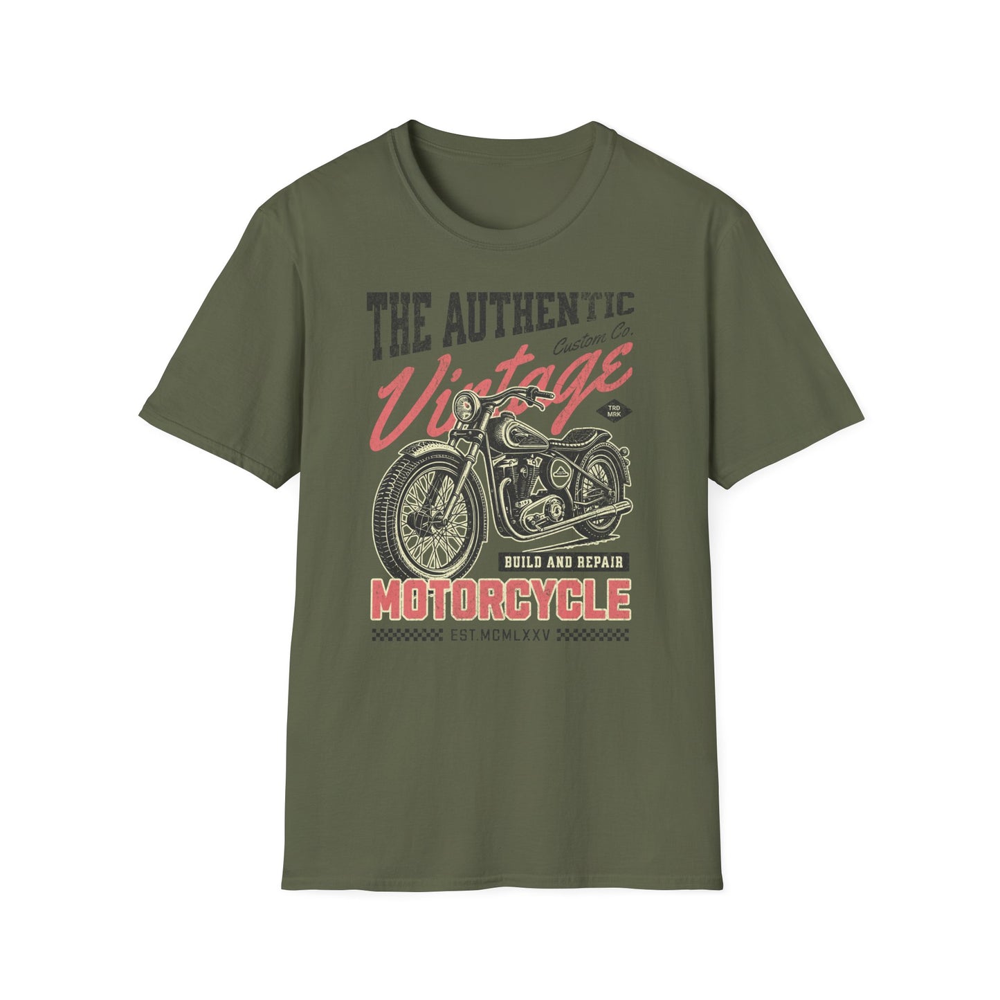 Vintage Motorcycle Vintage Design Biker T shirt