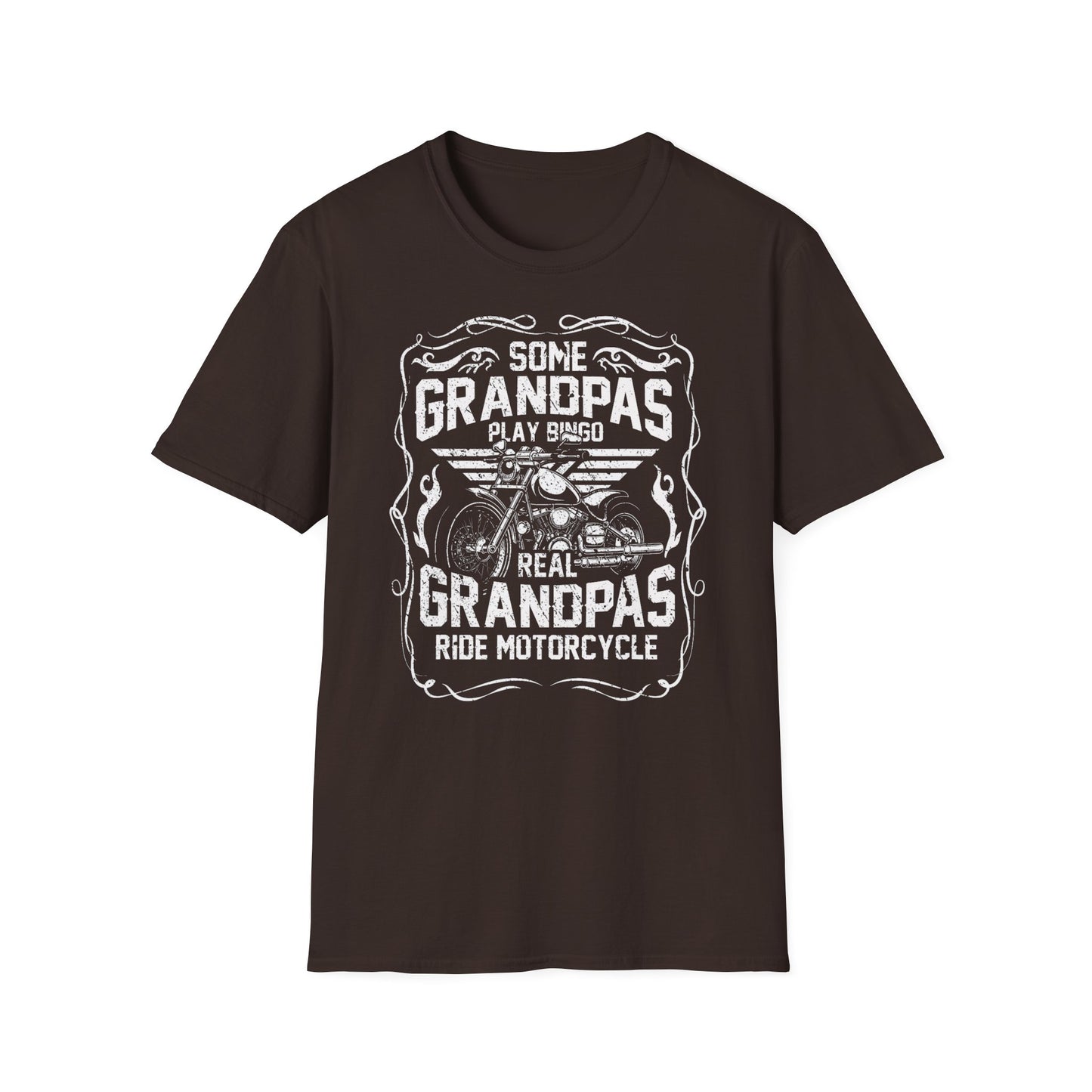 Some Grandpa's play Bingo Vintage Design Motorcycle T-Shirt