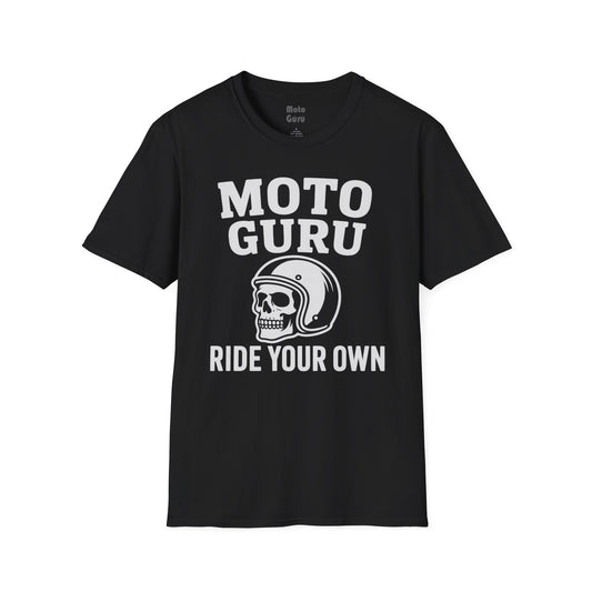 Moto Guru Ride Your Own Vintage Design Motorcycle T-Shirt